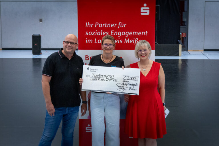 Ein großes Dankeschön an die Sparkassenstiftung der Sparkasse Meißen